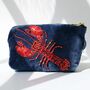 Velvet Beaded Lobster Coin Purse, thumbnail 2 of 3