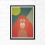 Mid Century Orangutan Art Print, thumbnail 1 of 2