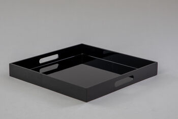 Handcrafted Lacquered Square Serving Trays, 6 of 10