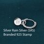 Sterling Silver Genuine Citrine Hoop Earrings, thumbnail 7 of 11