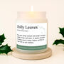 Gingerbread Scented Christmas Candle | 'Holly Leaves' Definition | Seasonal Winter Home Décor, thumbnail 1 of 4
