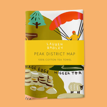 Peak District Map Tea Towel, 3 of 3