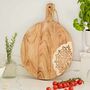 Large Round Floral Mango Wood Serving Board, thumbnail 3 of 5
