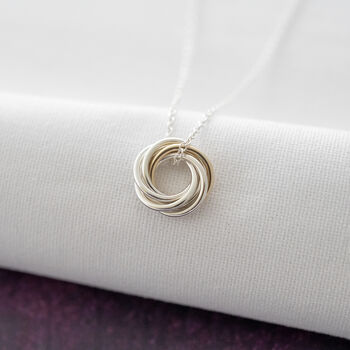 60th Gold And Silver Necklace, 4 of 12