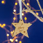 Star Personalised Christmas Tree Decoration, thumbnail 1 of 5