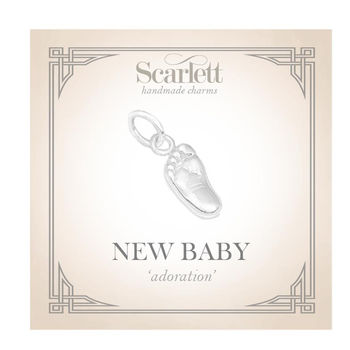 New Baby Personalised Solid Silver Charm, 10 of 11