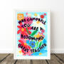 Colourful Personalised Thank You Teacher Print, thumbnail 3 of 6