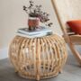Rounded Rattan Stool, thumbnail 1 of 2