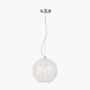 Speckled White Glass Pendant Ceiling Light, thumbnail 2 of 6