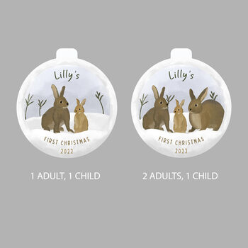 Personalised First Christmas Layered Decoration, 3 of 6
