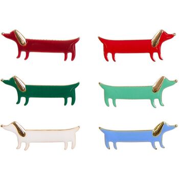 Set Of Six Tartan Sausage Dog Crackers, 4 of 6