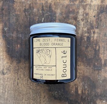 Lime Zest, Fennel And Blood Orange Scented Candle, 7 of 12