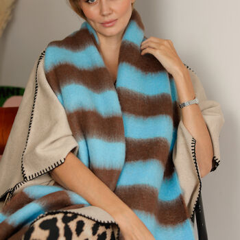 100% Recycled Cosy Striped Winter Scarf, 6 of 10