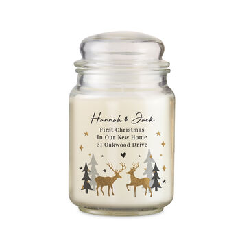 Personalised Reindeer Couple Christmas Candle Jar, 4 of 4