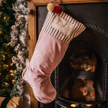 Personalised Velvet Christmas Stocking, 7 of 12