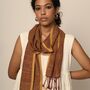 Cruelty Free 'Vegan' Silk Scarf With Natural Dye, thumbnail 2 of 12