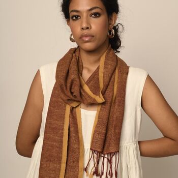 Cruelty Free 'Vegan' Silk Scarf With Natural Dye, 2 of 12