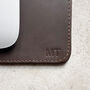 Personalised Monogram Leather Mouse Pad, thumbnail 3 of 4