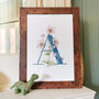 A Is For Anemone, Personlaised Coloured Intital Print, thumbnail 7 of 9