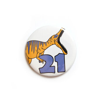 Number 21 Dinosaur Card And Badge Set, 2 of 4