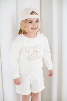 Ladies' And Kid's Personalised 'Squad' Holiday Jumpers, 3 of 8