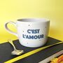 C'est L'amour Handmade Ceramic Mug, thumbnail 1 of 3