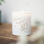 80th Birthday Gift Shining Bright Candle, thumbnail 1 of 8