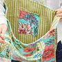 Reversible Botanical Print Quilted Cotton Tote Bag, thumbnail 2 of 3