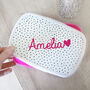 Personalised Pink Heart Child's Lunch Box, thumbnail 2 of 2