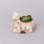 G Decor Cute Small Ceramic Sheep Planter, thumbnail 1 of 3