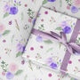 Lilac Roses Gift Wrapping Paper Roll Or Folded, thumbnail 3 of 3