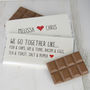 Couples Valentine Personalised Chocolate Bar, thumbnail 1 of 4