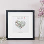 Map Location Framed Print, thumbnail 7 of 7