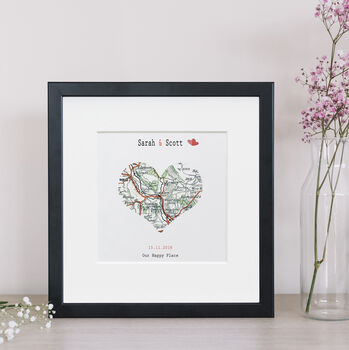 Map Location Framed Print, 7 of 7