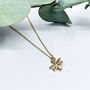 9ct Dainty Gold Bee Necklace, thumbnail 3 of 9