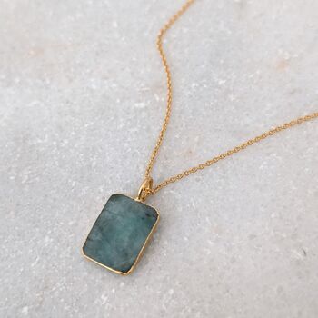 The Rectangle Emerald Necklace, 4 of 9
