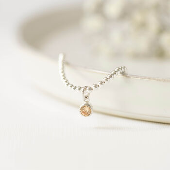 Sterling Silver November Birthstone Bracelet, 3 of 9