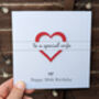 Personalised 30th Birthday Card For Wife – Special Elegant Keepsake – Handmade Gift For Wife Milestone Greeting Card, thumbnail 2 of 4