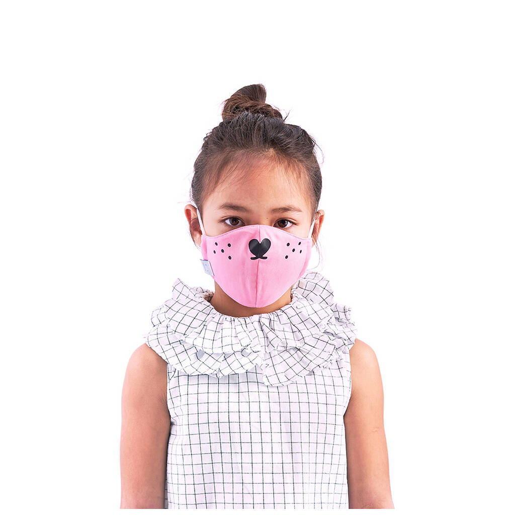 Pink Animal Inspired Children Face Mask, 1 of 4