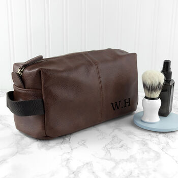 Personalised Vintage Style Wash Bag, 10 of 10