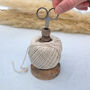 Craft Scissors In Wooden Stand With String Ball, thumbnail 3 of 8
