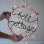 Personalised Satin Bow Light Up Wreath, thumbnail 3 of 5