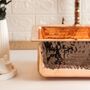 Solid Dark Copper Undermount Kitchen And Bathroom Sink, Suitable As Vessel Or Undermount, thumbnail 5 of 9