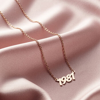 Birth Year Necklace, 6 of 8