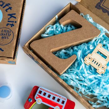 Personalised Paint Your Own Car Wooden Letter, 4 of 7