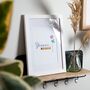 Personalised Birth Flower Illustration Framed Print, thumbnail 4 of 5
