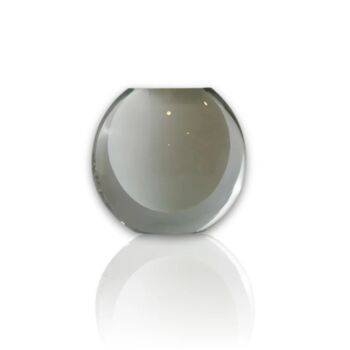 Murano Colored Glass Sphere Sculpture – Deep Plum, 5 of 10