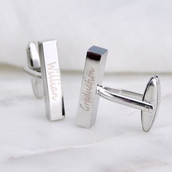 Personalised Graduation Bar Cufflinks, 3 of 8