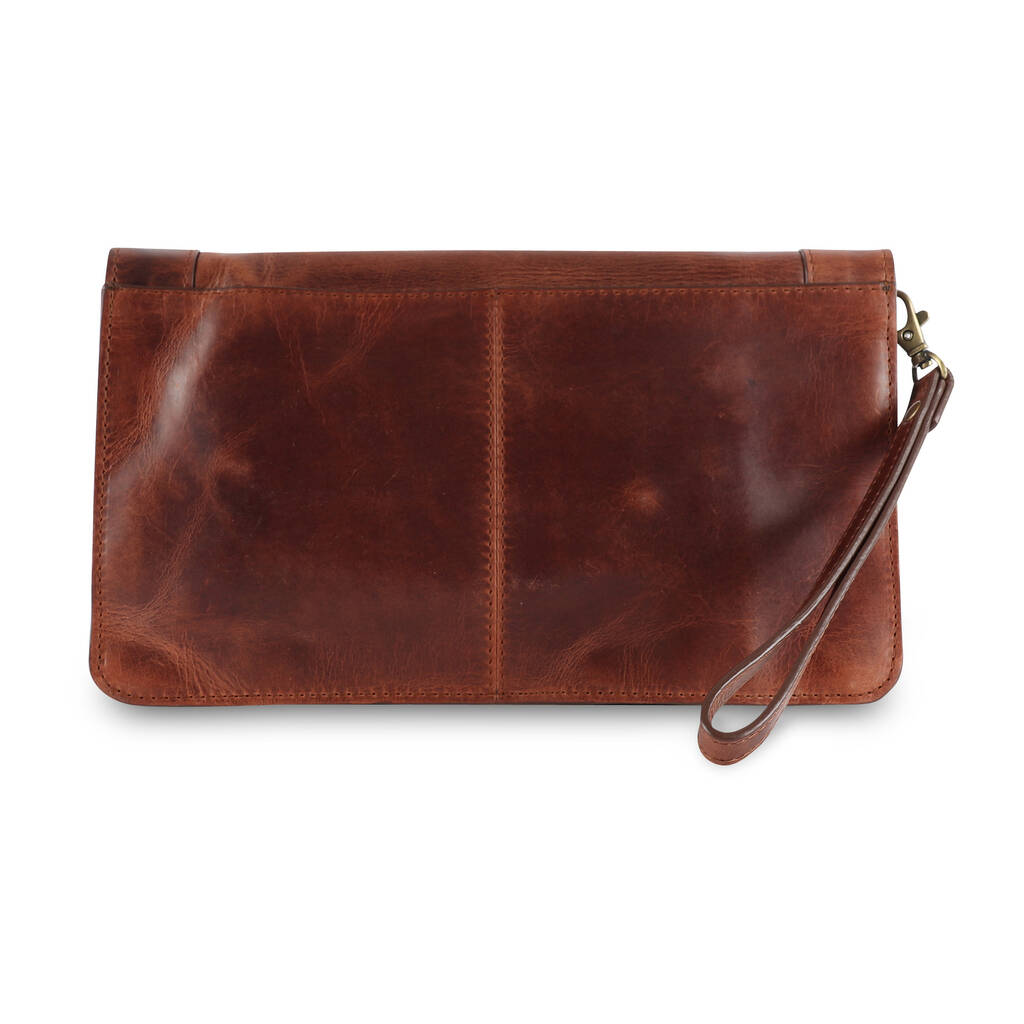 Leather Clutch Bag, Shoulder Bag, Distressed Brown By The Leather Store ...