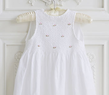 Flower Girl's Personalised Cotton Dress, 5 of 6
